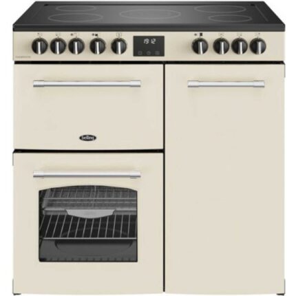 Belling RCAFHOUSE90ECRM Farmhouse 90E Electric Ceramic Range Cooker - Cream