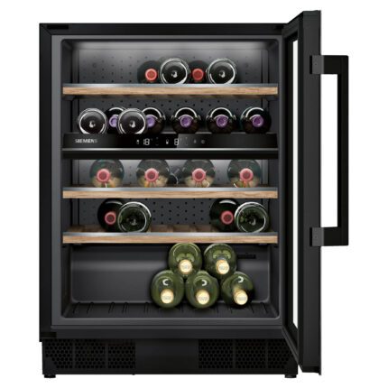 Siemens iQ500 KU21WAHG0G Wine Cooler with Glass Door - Black